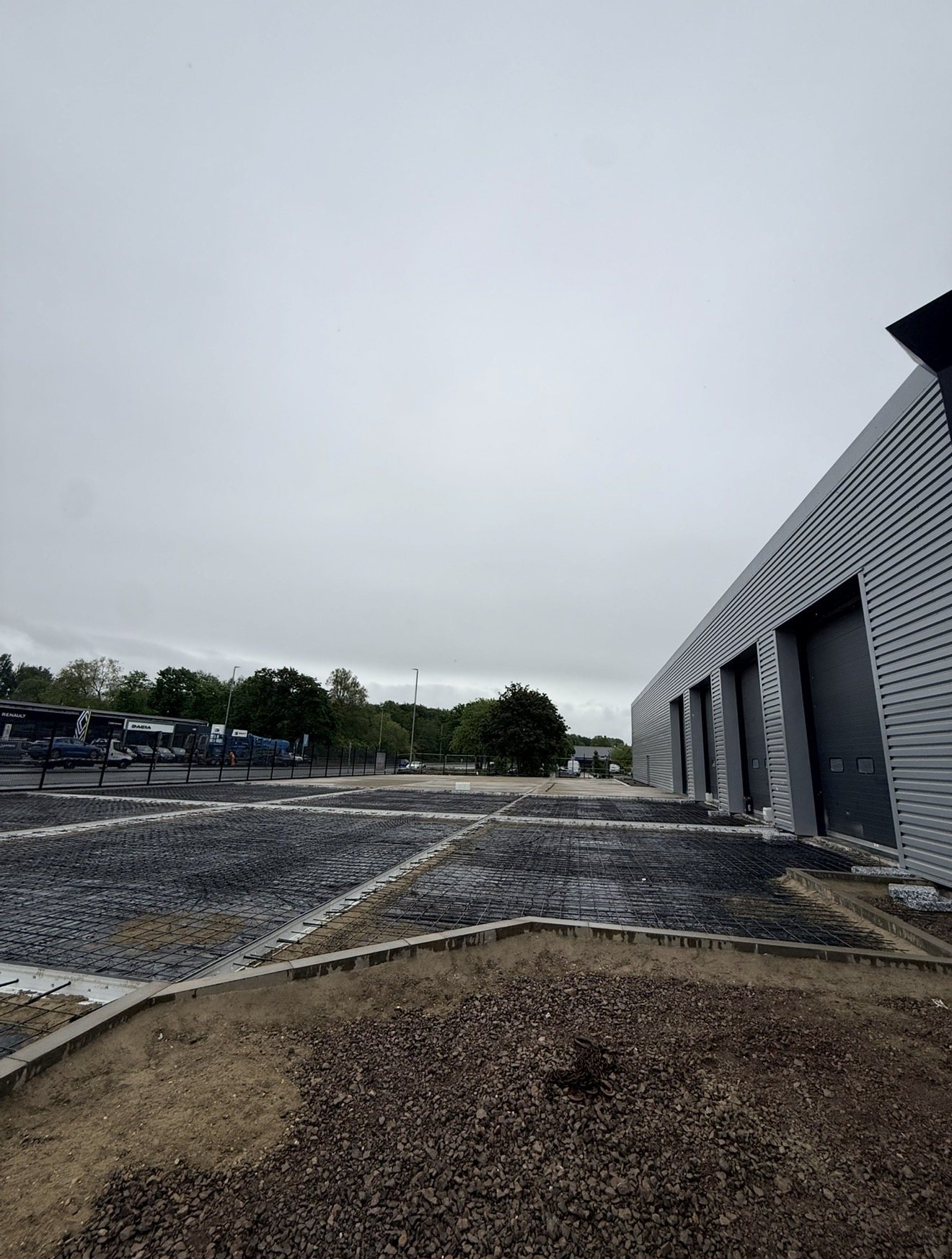 Reinforcement and preparation for external concrete works at Harlow, Essex