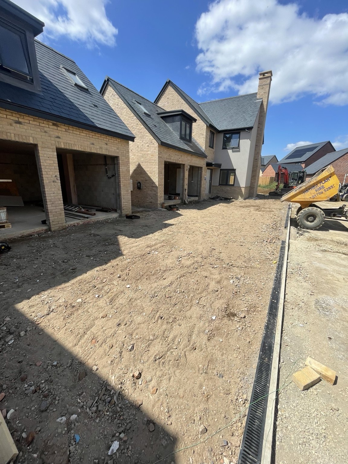 Driveway and garden formation works at Kettering